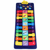 Covoraș muzical interactiv tip pian pentru copii, cu 8 instrumente și 10 melodii pentru joacă și dans, 126 × 46 cm