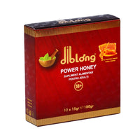 Diblong Power Honey - supliment alimentar pentru adulți cu miere și asocieri de plante care susțin sănătatea sexuală și funcția de reproducere, 12 x 15 g