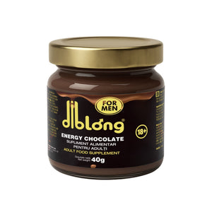 Diblong Energy Chocolate For Men - supliment alimentar pentru bărbați sub formă de ciocolată tartinabilă, cu ingrediente naturale care susțin vitalitatea și tonusul, 40g