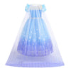 Rochie printesa Elsa Frozen pentru fete, costumatie joc de rol petreceri, serbari, carnaval si cadou ideal pentru sarbatori, aniversari sau zile de nastere