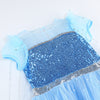 Rochie printesa Elsa Frozen pentru fete, costumatie joc de rol petreceri, serbari, carnaval si cadou ideal pentru sarbatori, aniversari sau zile de nastere