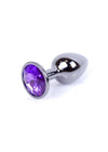 Dop anal Jewellery Dark Silver Butt Plug 7 cm, mov