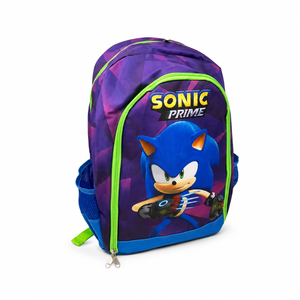 Ghiozdan Ergonomic pentru Școală, Model Sonic, cu 2 Compartimente, 2 Buzunare Laterale, Bretele Ajustabile și Întărite, 40 × 30 × 15 cm