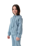 JOYNIA - Trening din bumbac premium cu hanorac si pantaloni, bleu