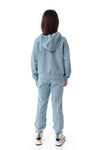 JOYNIA - Trening din bumbac premium cu hanorac si pantaloni, bleu