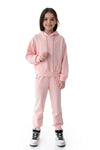 JOYNIA - Trening din bumbac premium cu hanorac si pantaloni, roz blush