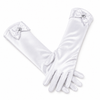Mănuși din Satin Alb pentru Fetițe - Accesoriu Rochie de Prințesă, Cosplay, Carnaval și Serbări