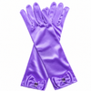 Manusi din Satin Mov pentru Fetite - Accesoriu Rochie de Printesa, Cosplay, Carnaval si Serbari