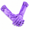 Manusi din Satin Mov pentru Fetite - Accesoriu Rochie de Printesa, Cosplay, Carnaval si Serbari