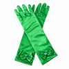 Mănuși din Satin Verde pentru Fetițe - Accesoriu Rochie de Prințesă, Cosplay, Carnaval și Serbări