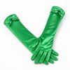 Mănuși din Satin Verde pentru Fetițe - Accesoriu Rochie de Prințesă, Cosplay, Carnaval și Serbări