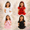 Mănuși din Satin Roz pentru Fetițe - Accesoriu Rochie de Prințesă, Cosplay, Carnaval și Serbări
