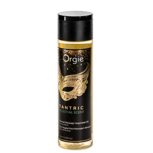 Ulei pentru masaj ORGIE Therapy Celestial - formula naturală cu ulei de argan, aromă de capsuni și kiwi, 200 ml