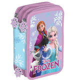 Penar Echipat Frozen Disney, cu 42 Piese și 3 Compartimente, Mov