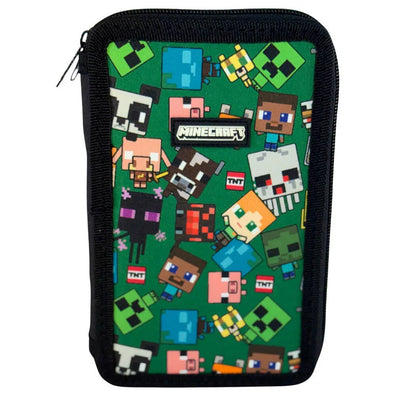 Penar Echipat Model Minecraft Heroes&Mobs, cu 42 Piese și 3 Compartimente, Multicolor
