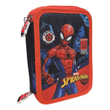 Penar Echipat Model Spiderman, cu 43 Piese și 3 Compartimente, Multicolor