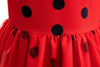 Rochie Miraculous Ladybug cu accesorii pentru fetite, costumatie joc de rol Buburuza petreceri, serbari, carnaval si cadou ideal pentru sarbatori, aniversari sau zile de nastere