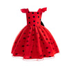 Rochie Miraculous Ladybug cu accesorii pentru fetite, costumatie joc de rol Buburuza petreceri, serbari, carnaval si cadou ideal pentru sarbatori, aniversari sau zile de nastere