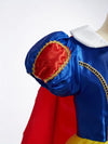 Rochie de prințesă pentru fete, cu pelerină roșie și aspect de basm - costumație pentru joc de rol, serbări și petreceri