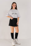 NAMIRI - Fusta/pantalon din stofa, skort negru