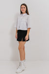 NAMIRI - Fusta/pantalon din stofa, skort negru