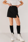 NAMIRI - Fusta/pantalon din stofa, skort negru