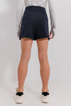 NAMIRI - Fusta/pantalon din stofa, skort bleumarin