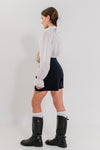 KELLY - Fusta/pantalon din stofa, skort bleumarin