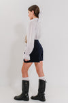 KELLY - Fusta/pantalon din stofa, skort bleumarin