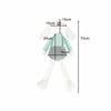 Iepuraș de pluș mare pentru copii, 70 cm, cu bluziță și pantalonași cu bretele – jucărie de atașament, verde