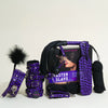 Set Master & Slave Bondage Game – Kit 10 accesorii BDSM pentru jocuri erotice, Animal Print Mov