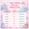 Rochie printesa Mica Sirena cu accesorii pentru fetite costumatie joc de rol petreceri, serbari, carnaval si cadou ideal pentru sarbatori, aniversari sau zile de nastere