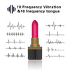 Mini vibrator in forma de ruj Vibe Lipstick cu 10 moduri de vibratii si incarcare USB, silentios, rezistent la apa, silicon premium