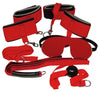 Set bondage BK Red Giant  – Kit cu 7 accesorii premium pentru sesiuni BDSM, rosu