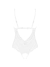 Body Heavenlly – lenjerie seducătoare transparentă cu decupaje și dantelă, alb