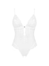 Body Heavenlly – lenjerie seducătoare transparentă cu decupaje și dantelă, alb