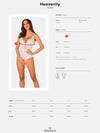 Body Heavenlly – lenjerie seducătoare transparentă cu decupaje și dantelă, alb
