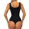 Body modelator cu compresie abdomen si efect de lifting la bust, lenjerie modelatoare fara cusaturi, din material respirabil, usor de imbracat - negru