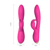 Vibrator Rabbit BONNIE cu 9 moduri de vibratii si incarcare USB, flexibil, silentios, silicon premium, roz