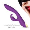 Vibrator Rabbit BONNIE cu 9 moduri de vibratii si incarcare USB, flexibil, silentios, silicon premium, mov