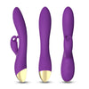 Vibrator Rabbit BONNIE cu 9 moduri de vibratii si incarcare USB, flexibil, silentios, silicon premium, mov