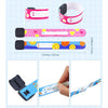 Set x 6 Bratara de identificare copii, anti-pierdere, nume, numar telefon, SOS, informatii medicale, Smile ID Wristband, reutilizabila