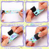 Bratara de identificare copii, anti - pierdere, nume, numar telefon, SOS, informatii medicale, Smile ID Wristband, reutilizabila - 800930