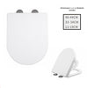 Capac WC cu reductie, sistem 2in1 pentru copii si adulti, inchidere lenta, reductor cu prindere magnetica, silentios si universal compatibil forma U, SOLLUXE® - 80079