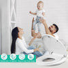 Capac WC cu reductie, sistem 2in1 pentru copii si adulti, inchidere lenta, reductor cu prindere magnetica, silentios si universal compatibil forma U, SOLLUXE® - 80079