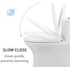 Capac WC cu reductie, sistem 2in1 pentru copii si adulti, inchidere lenta, reductor cu prindere magnetica, silentios si universal compatibil forma U, SOLLUXE® - 80079