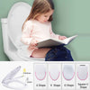Capac WC cu reductie, sistem 2in1 pentru copii si adulti, inchidere lenta, reductor cu prindere magnetica, silentios si universal compatibil forma U, SOLLUXE® - 80079