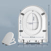 Capac WC cu reductie, sistem 2in1 pentru copii si adulti, inchidere lenta, reductor cu prindere magnetica, silentios si universal compatibil forma U, SOLLUXE® - 80079