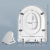 Capac WC cu reductie, sistem 2in1 pentru copii si adulti, inchidere lenta, reductor cu prindere magnetica, silentios si universal compatibil forma U, SOLLUXE® - 80079