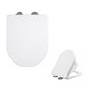 Capac WC cu reductie, sistem 2in1 pentru copii si adulti, inchidere lenta, reductor cu prindere magnetica, silentios si universal compatibil forma U, SOLLUXE® - 80079